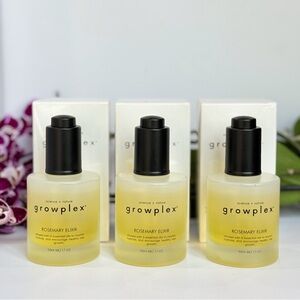 Growplex Rosemary Elixir Hair Oil Bundle (3 Full Size)- NEW IN BOX- $159 Retail
